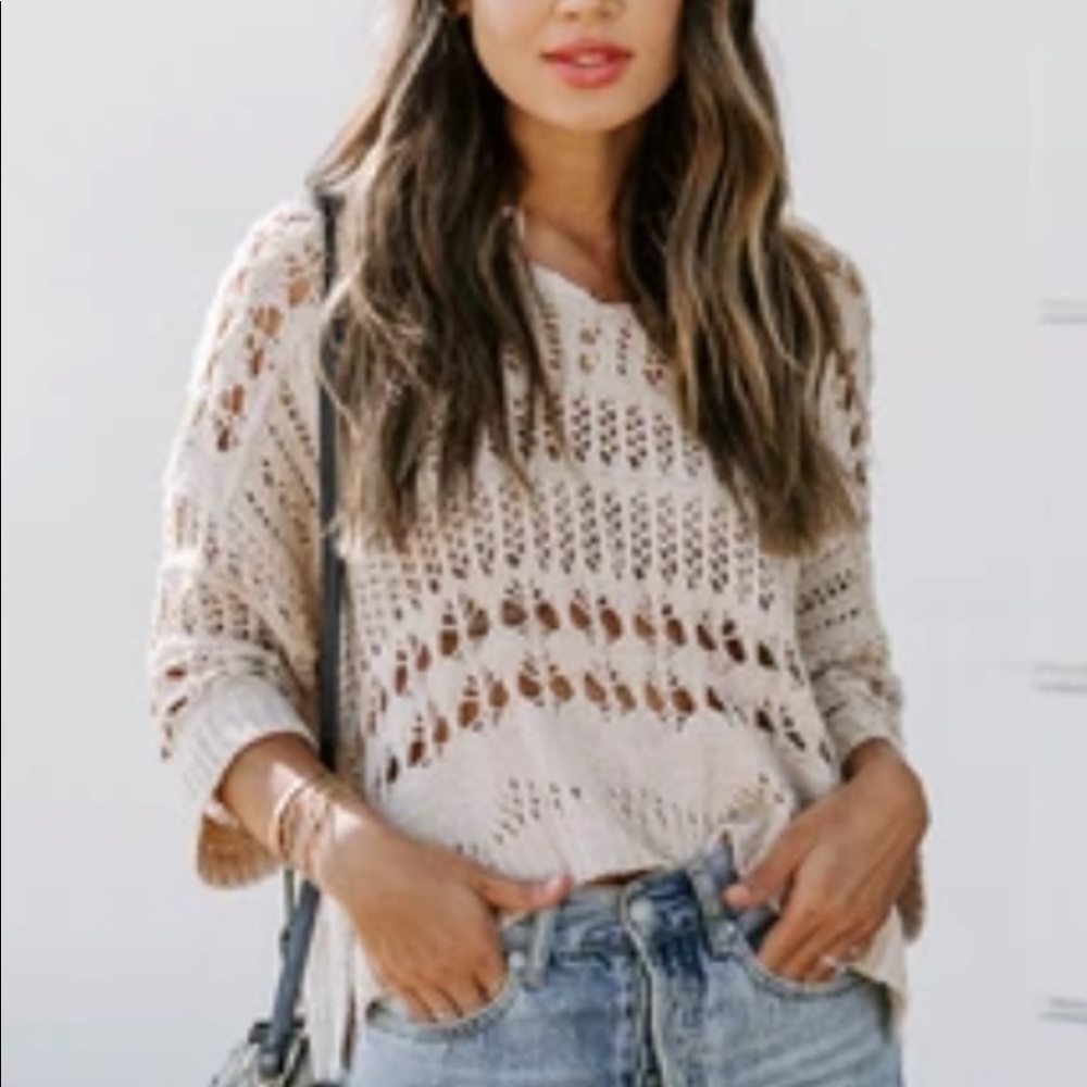 Aussie open knit top